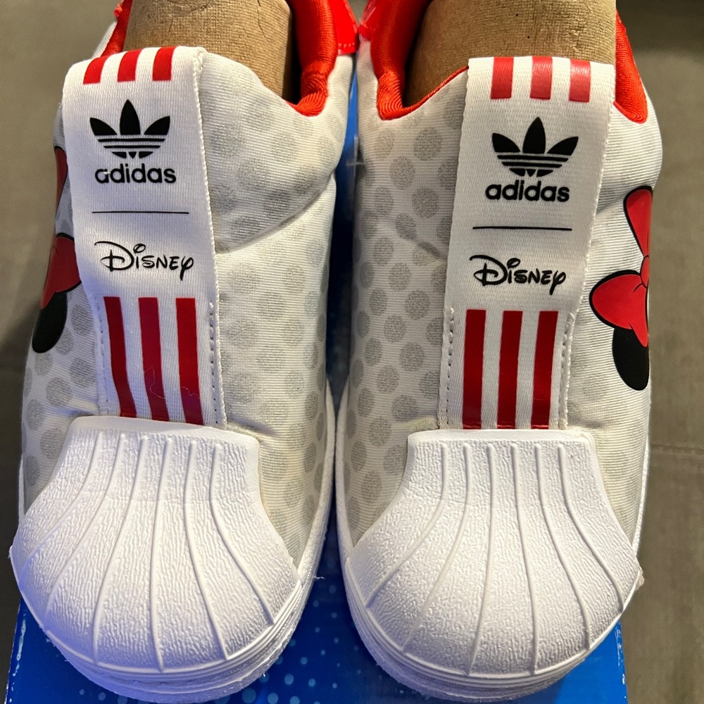 Kids Mini Mouse Adidas Slip On Sneakers